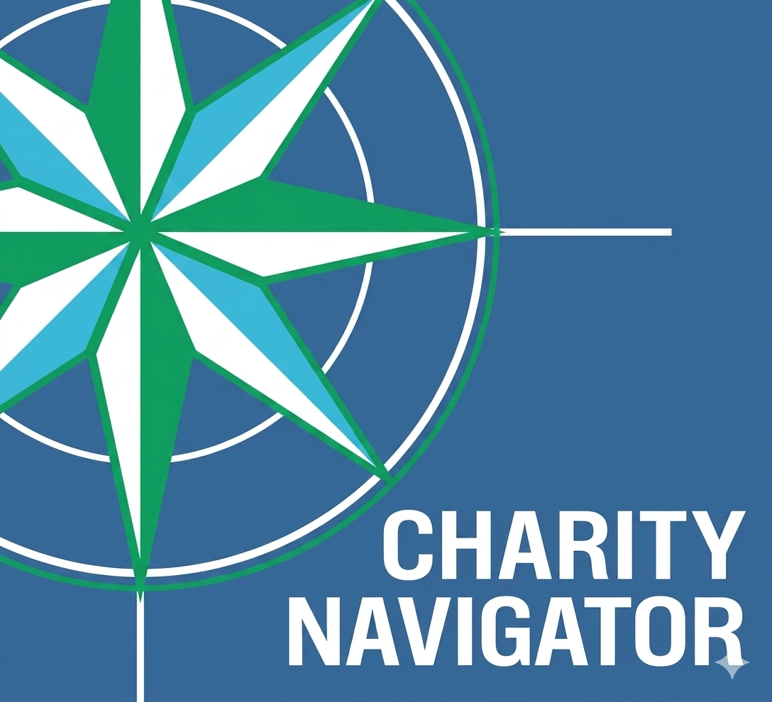 Charity Navigator emblem featuring a compass.
